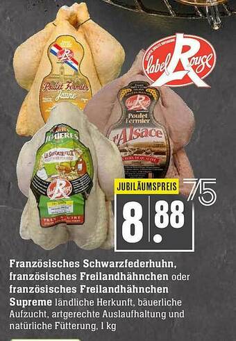 Scheck-in-Center Französisches Schwarzfederhuhn, Französisches Freilandhähnchen Oder Französisches Freilandhähnchen Supreme Angebot