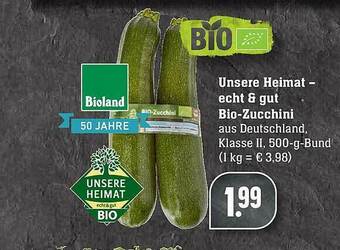 Scheck-in-Center Bioland Unsere Heimat Echt & Gut Bio-zucchini Angebot