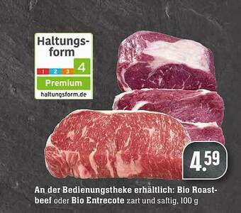 Scheck-in-Center An Der Bedienungstheke Erhältlich: Bio Roast-beef Oder Bio Entrecote Angebot