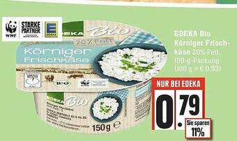 Scheck-in-Center Edeka Bio Körniger Frisch-käse Angebot