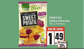 Scheck-in-Center Edeka Bio Sußkartoffelchips Angebot