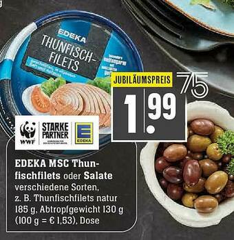 Scheck-in-Center Edeka Msc Thun-fischfilets Oder Salate Angebot