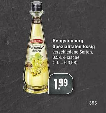 Scheck-in-Center Hengstenberg Spezialitäten Essig Angebot