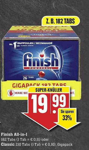 Scheck-in-Center Finish All-in-1 Angebot