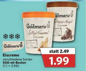 Combi Goldmarie Eiscreme Angebot