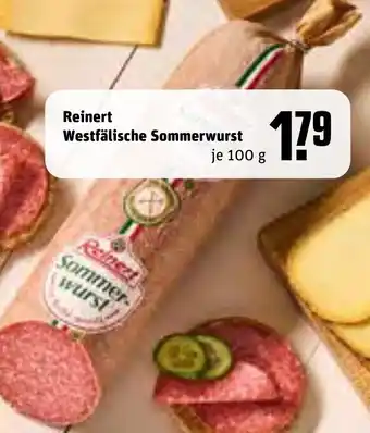 REWE Reinert Westfälische Sommerwurst 100 g Angebot