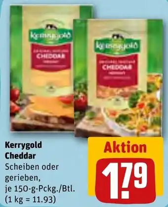 REWE Kerrygold Cheddar 150 g Pckg./Btl. Angebot