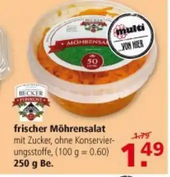 Multi Markt Frischer Möhrensalat 250g Angebot