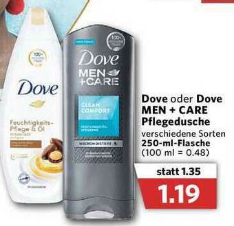 Combi Dove Oder Dove Men + Care Pflegedusche Angebot