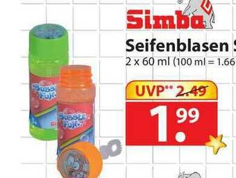 Famila Nord West Simba Seifenblasen Angebot