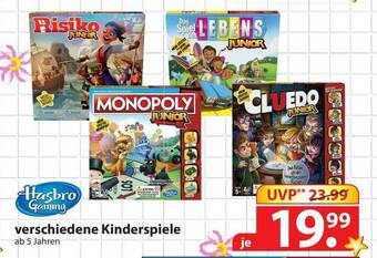 Famila Nord West Verschiedene Kinderspiele Hasbro Gaming Angebot