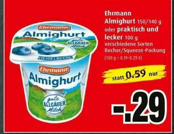 Markant Ehrmann Almighurt Oder Praktisch Und Lecker Angebot