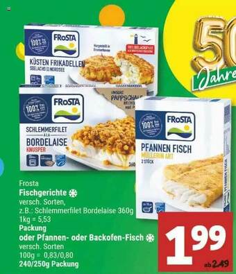 Marktkauf Frosta Fischgerichte Oder Pfannen- Oder Backofen-fisch Angebot