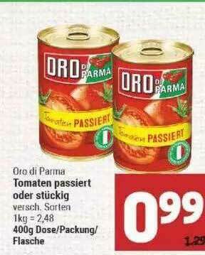 Marktkauf Oro Di Parma Tomaten Passiert Oder Stückig Angebot