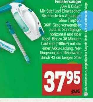 Marktkauf Fenstersauger „dry & Clean” Angebot