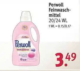 Rossmann Perwoll Freinwasch mittel Angebot