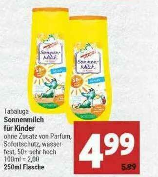 Marktkauf Tabaluga Sonnenmilch Für Kinder Angebot