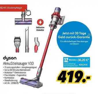 MEDIMAX Dyson akkustielsauger v10 Angebot