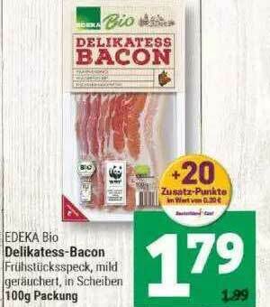 Marktkauf Edeka Bio Delikatess-bacon Angebot