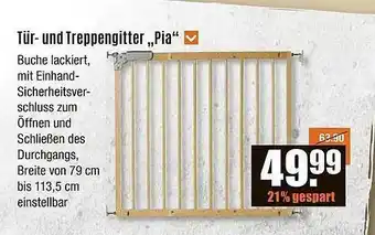 V Baumarkt Tür- und treppengitter „pia“ Angebot