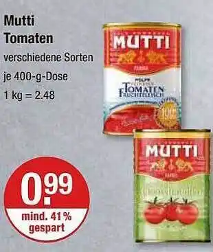 V Markt Mutti tomaten Angebot