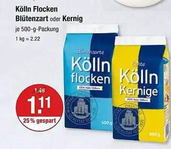 V Markt Kölln flocken blütenzart oder kernig Angebot