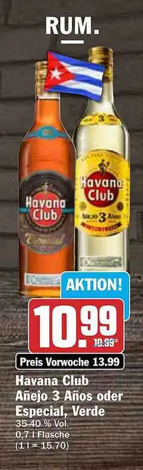 AEZ Havana club añejo 3 años oder especial, verde Angebot