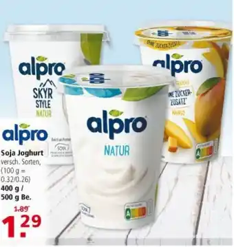 Multi Markt Alpro Soja Joghurt 400/500g Angebot