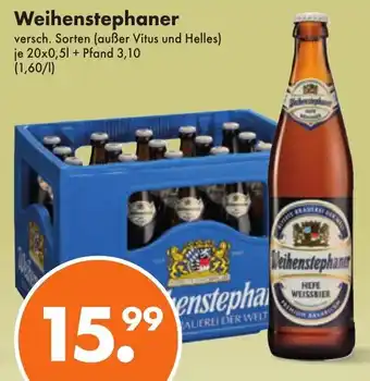 Trink und Spare Weihenstephaner 20x0,5L Angebot