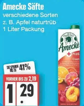 Edeka Frischemarkt Amecke Säfte 1 Liter Packung Angebot