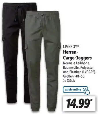 Lidl Livergy Herren Cargo Joggers Angebot