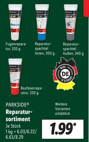 Lidl Parkside Reparatursortiment Angebot