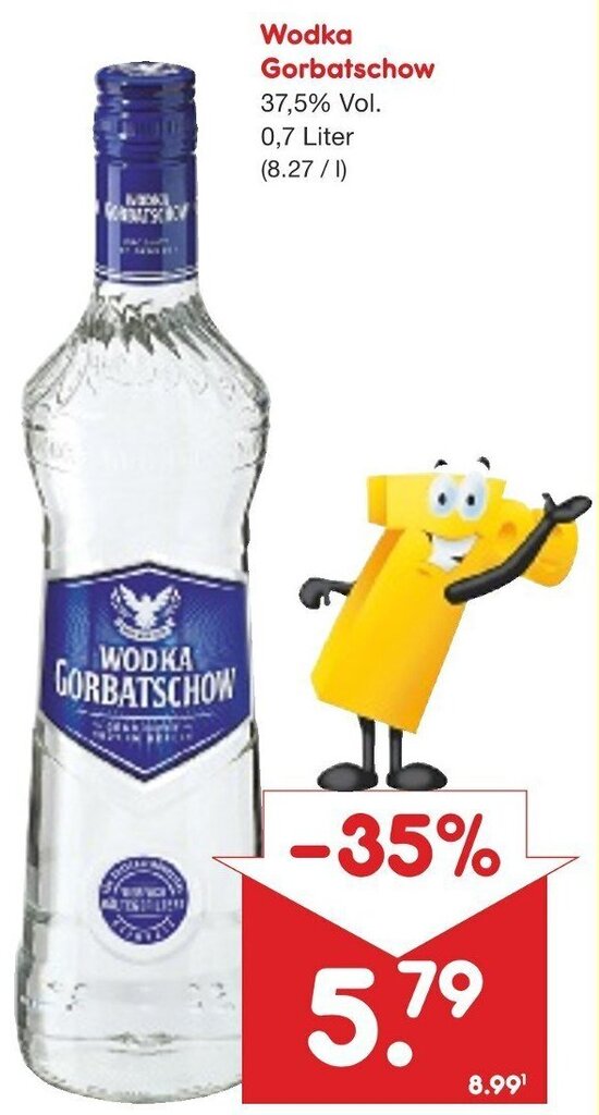 Wodka Gorbatschow 0,7 Liter Angebot bei Netto Getränke Discount
