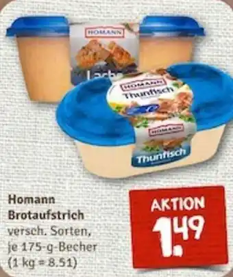 nahkauf Homann Brotaufstrich 175 g Becher Angebot