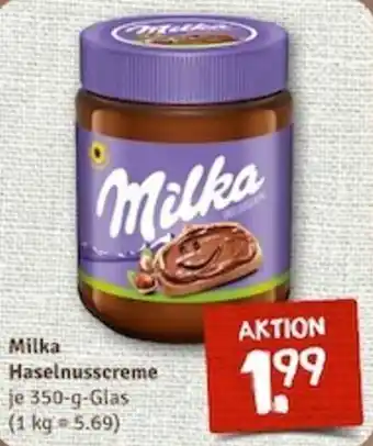 nahkauf Milka Haselnusscreme 350 g Glas Angebot