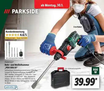 Lidl Parkside Bohr und Meißelhammer ,,PBH 800 A1" Angebot