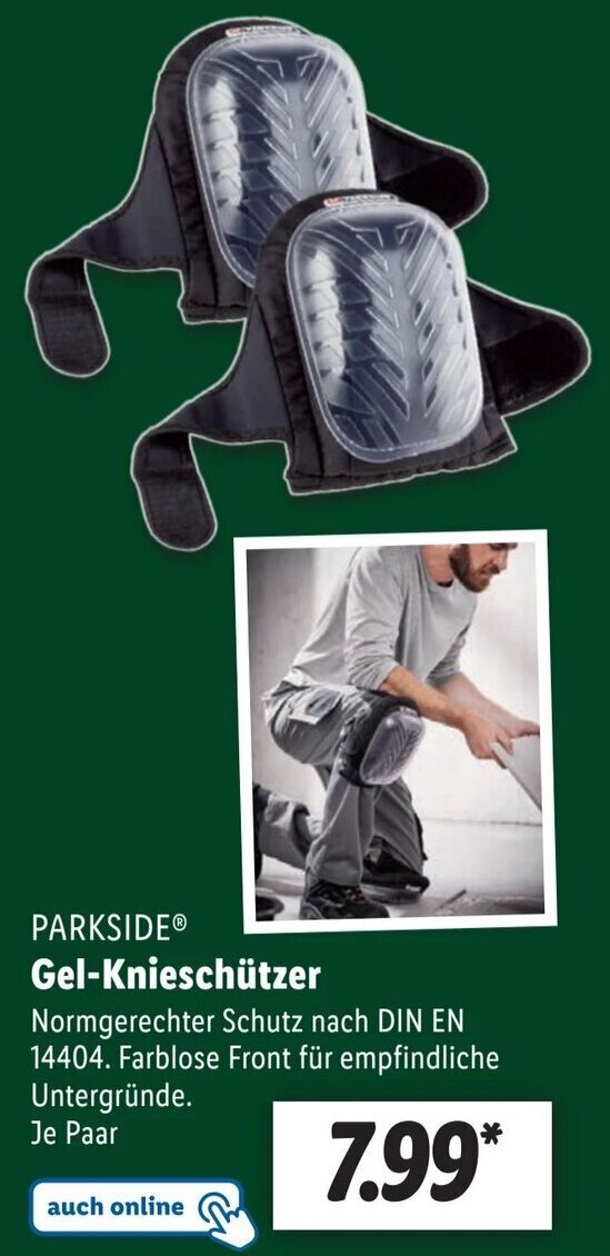Parkside Gel Knieschützer Angebot bei Lidl