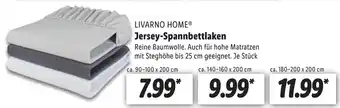 Lidl Livarno Home Jersey Spannbettlaken ca. 90-100 x 200 cm Angebot