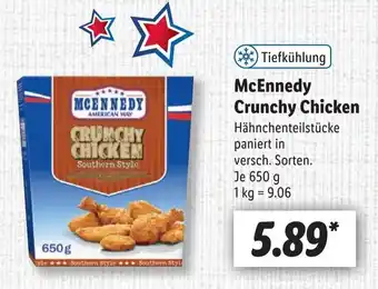 Lidl McEnnedy Crunchy Chicken 650 g Angebot