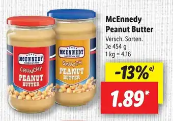 Lidl McEnnedy Peanut Butter 454 g Angebot