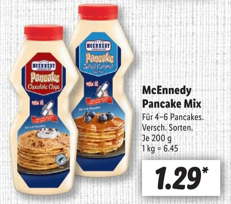 McEnnedy Pancake Mix 200 g Angebot bei Lidl
