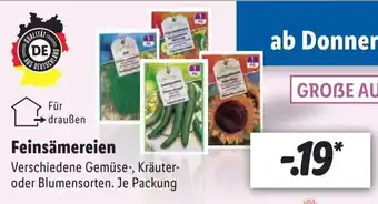 Lidl Feinsämereien Angebot