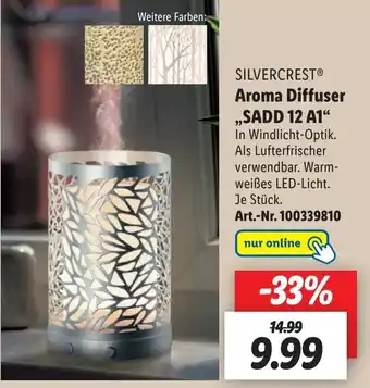 Lidl Silvercrest Aroma Diffuser,SADD 12 A1'' Angebot