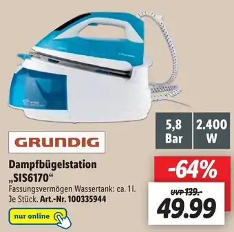 Lidl Grundig Dampfbügelstatiom Angebot