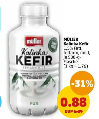 PENNY Müller Kalinka Kefir 500 g Flasche Angebot