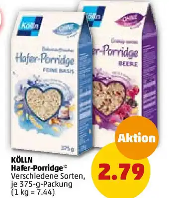 PENNY Kölln Hafer Porridge 375 g Packung Angebot