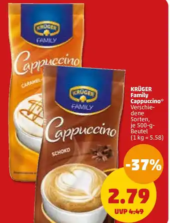 PENNY Krüger Family Cappuccino 500 g Beutel Angebot