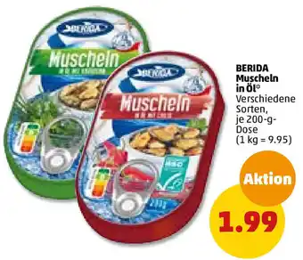 PENNY Berida Muscheln in Öl 200 g Dose Angebot