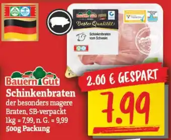 NP Discount Bauern Gut Schinkenbraten 500g Packung Angebot