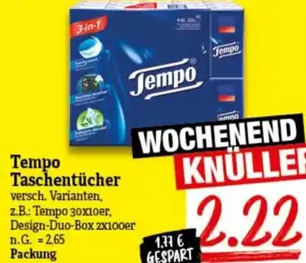 nah & gut Tempo Taschentücher Angebot